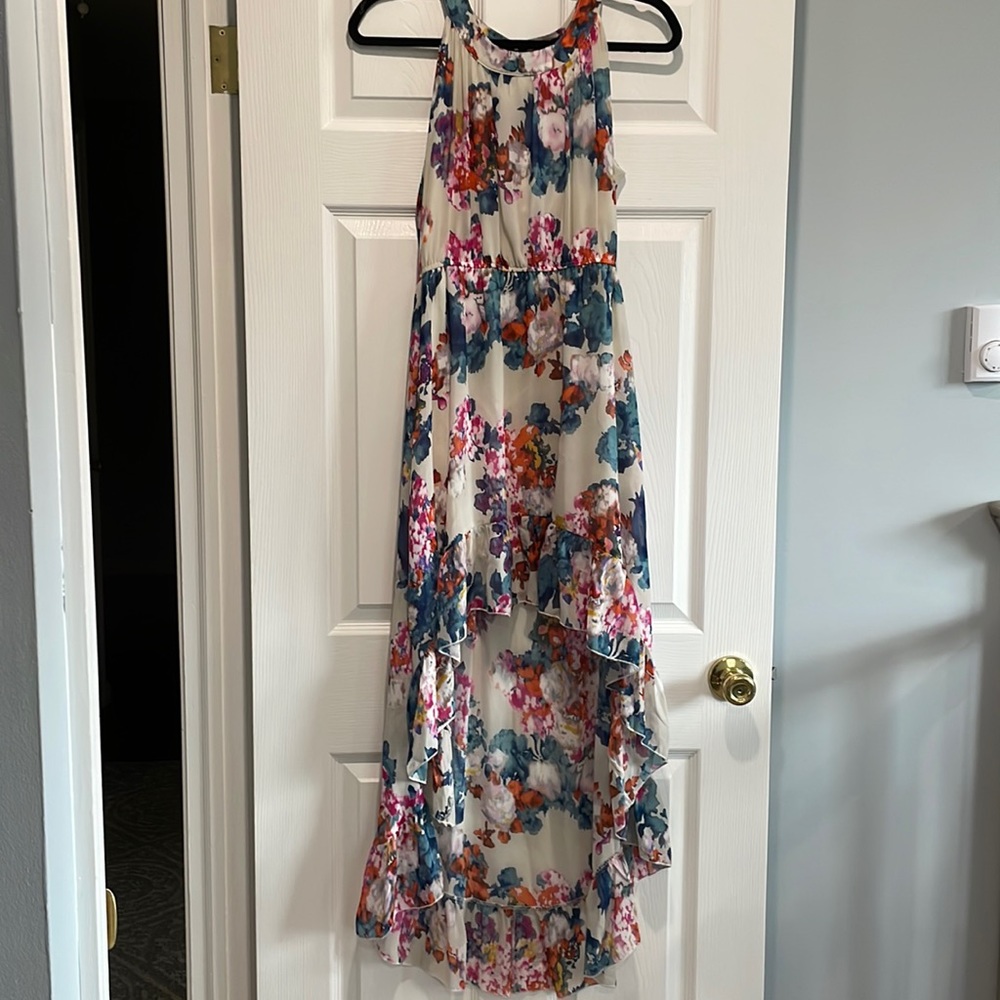 Bar III Floral High Low Dress
